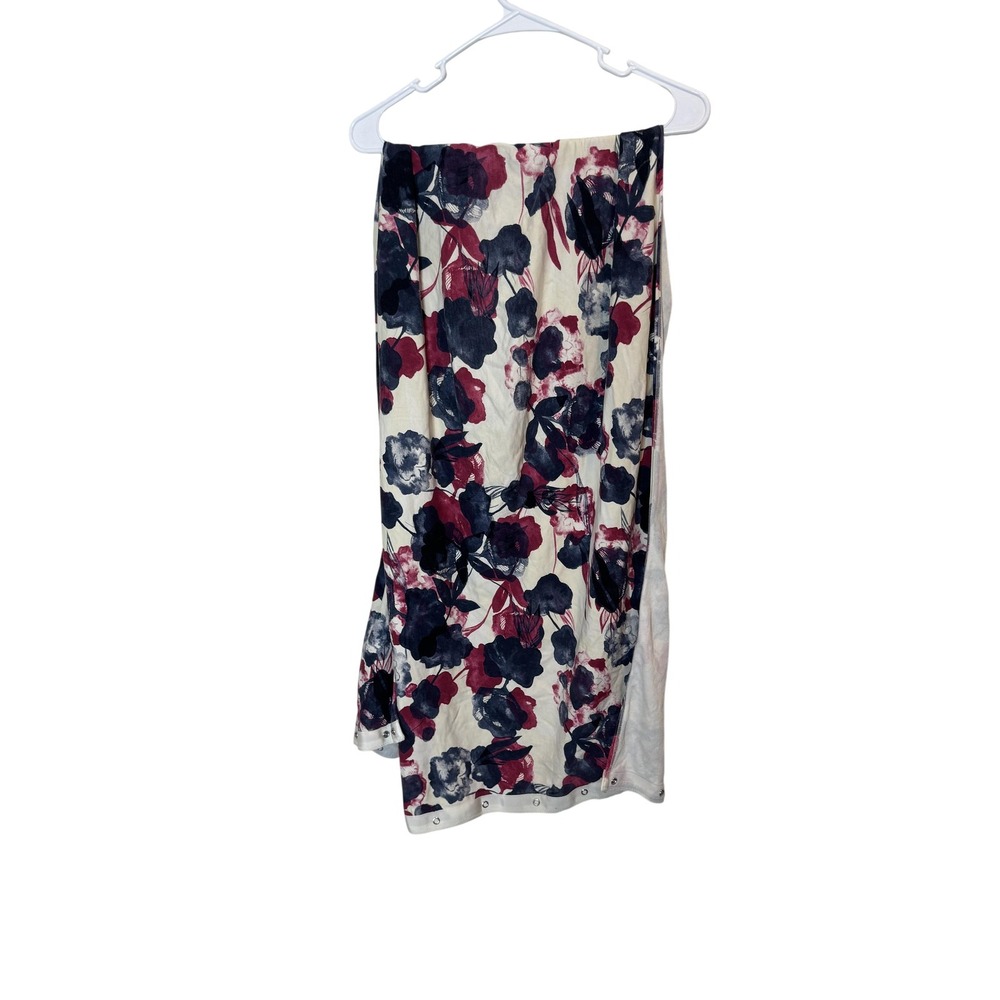 Lululemon Vinyasa Scarf‎ Womens One Size Floral Snap Wrap White Purple Pink Yoga